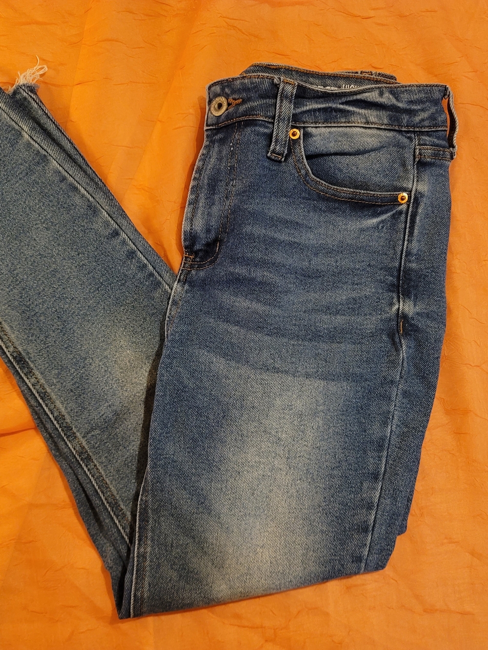 Women's Skinny High-Rise Blue Stretch Jeans
